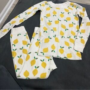 Hanna Andersson Lemon Print Pajama Set Kids Unisex
